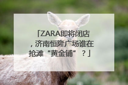 ZARA即将闭店，济南恒隆广场谁在抢滩“黄金铺”？